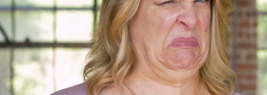 disgusted woman